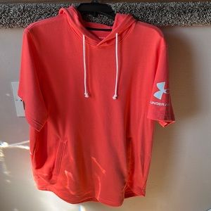 Under armour short sleeve hooded shirt